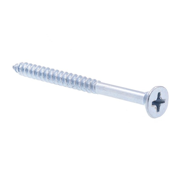 Prime-Line #9 x 2-1/4 in. Zinc Plated Steel Phillips Drive Flat Head Wood Screws (25-Pack)