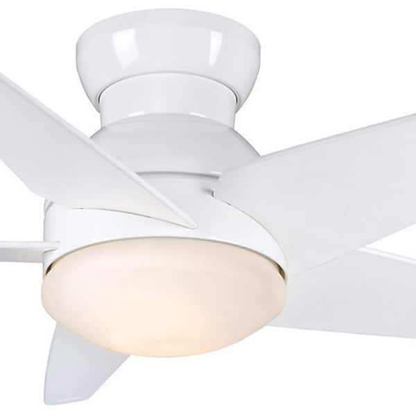 Casablanca - Isotope 44 in. LED Fresh White Indoor Ceiling Fan with Light and Wall Control