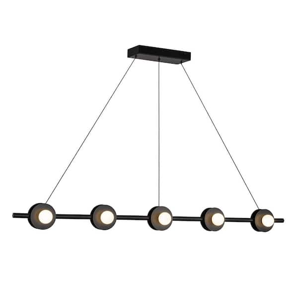 Elixir 48-in 1 Light 29-Watt Black Integrated LED Pendant Light