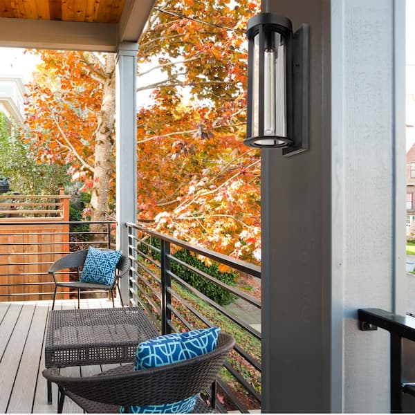 Beckham Black Rustic Indoor/Outdoor 1-Light Wall Sconce