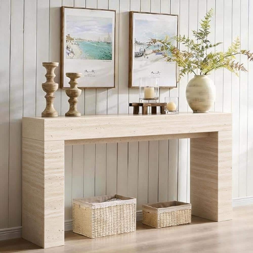 70.86 in. Console Table Rectangle Wood Console Table, Entryway Table for Entrance, Living Room
