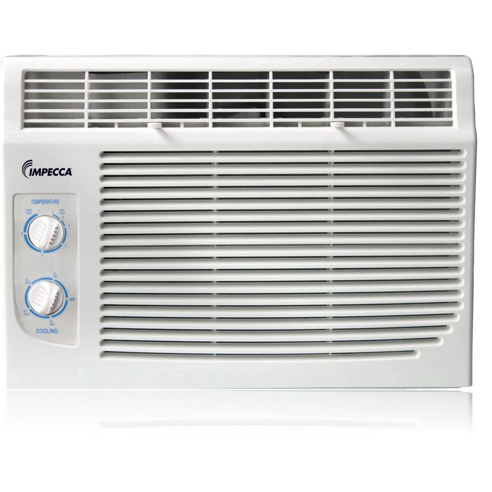 Impecca 5,000 BTU 115-Volts Mechanical Controlled Mini Window Air Conditioner Cools 75-150 Sq. Ft. in White -  MIWA05KM15974