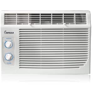 5,000 BTU 115-Volts Mechanical Controlled Mini Window Air Conditioner Cools 75-150 Sq. Ft. in White