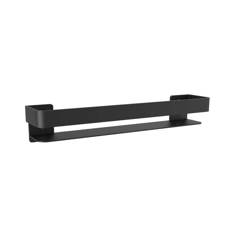 Matte Black Rectangular Wall Mount Stainless Steel Shower Shelf