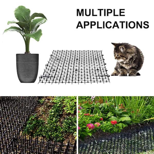 12er Set Katzen-Scat-Matten Mit Spikes, 41,5 X 34,9 Cm – Zum Schutz Von Möbeln & Garten Vor Katzen