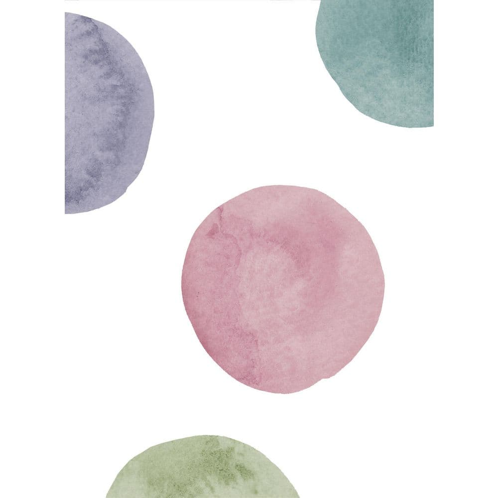 Watercolor Dusky Pastel Dots Vinyl Wall Stickers