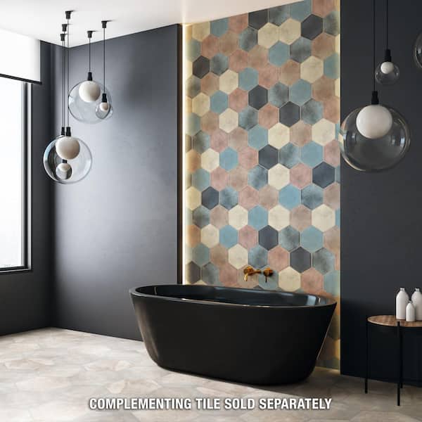Fika Hex Mix 7-3/4 in. x 9 in. Ceramic Floor and Wall Tile (8.88 sq. ft. /Case)