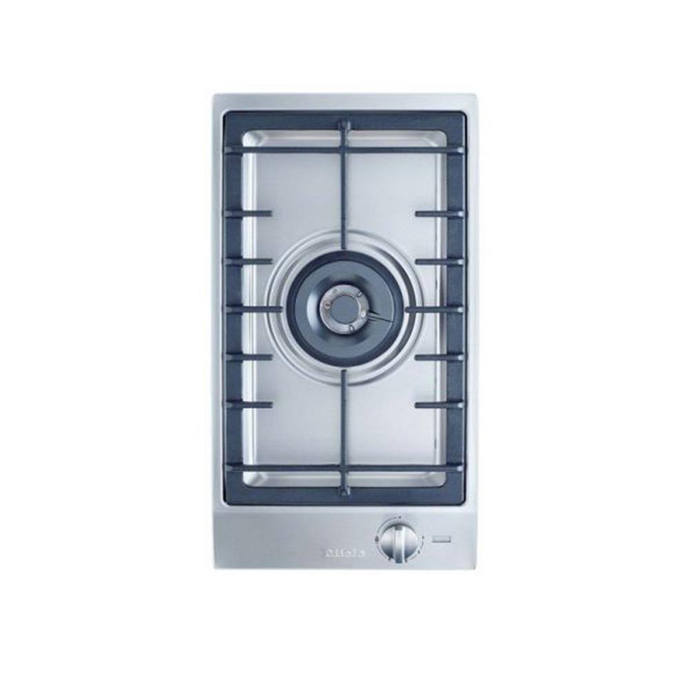 Miele 12 in. Gas Cooktop in Stainless Steel with 1 Burner CS 1011 G
