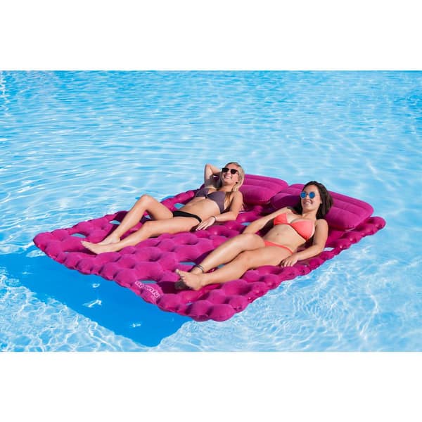 AIRHEAD Sun Comfort Cool Suede Pool Mattress Raspberry for sale online 
