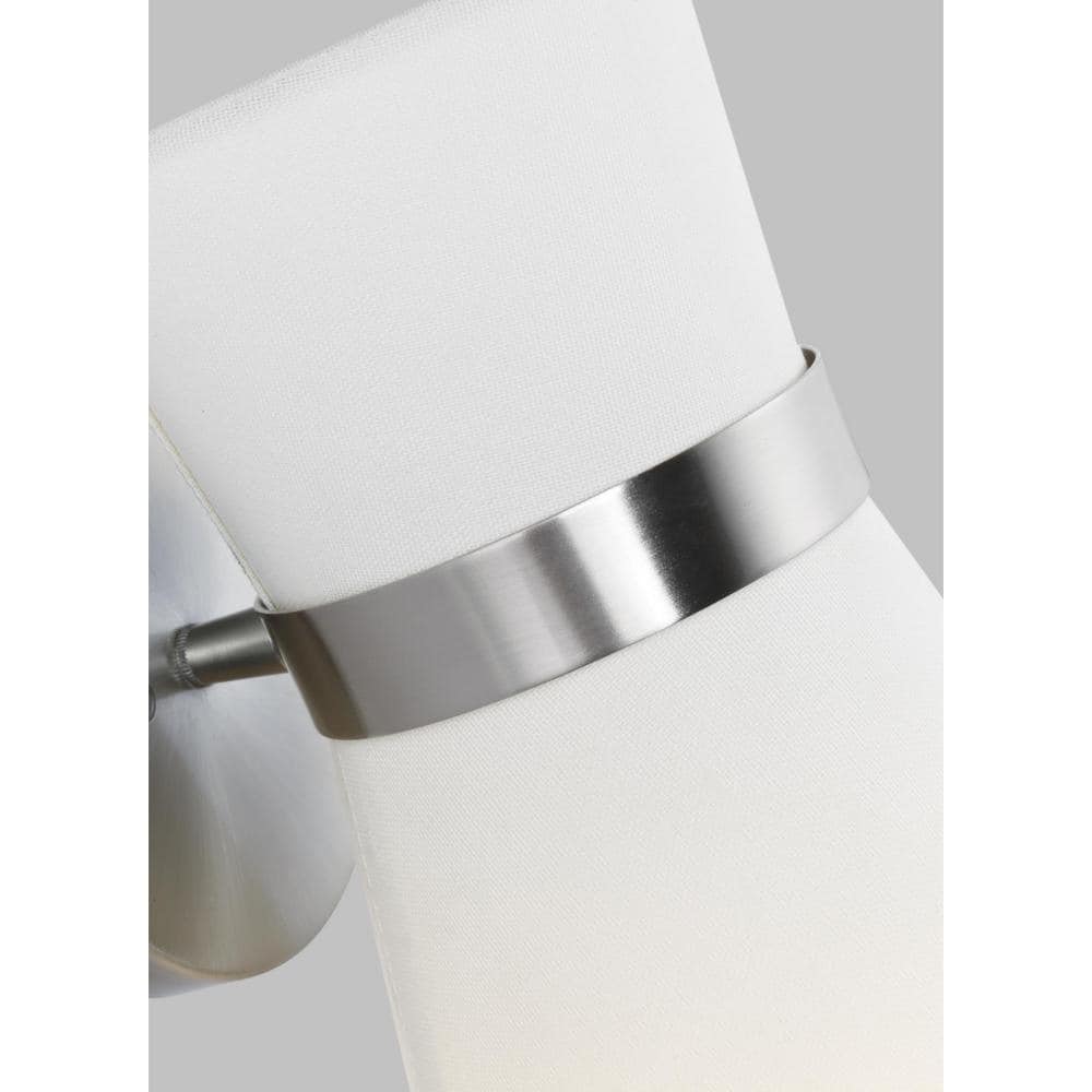 Clark Brushed Nickel and Black One Light Wall Sconce
