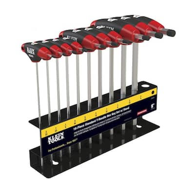 6 in. Journeyman SAE T-Handle Set with Stand (10-Piece)