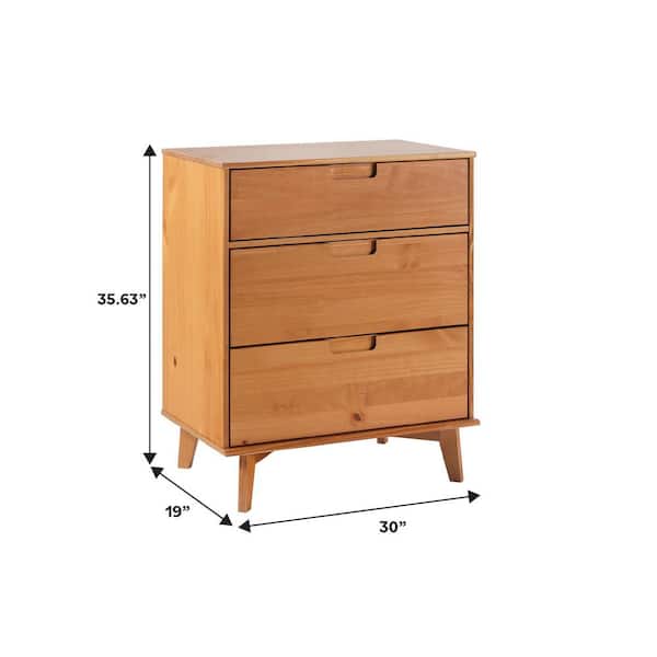 Walker Edison Furniture Company Mid-Century Modern Caramel 3