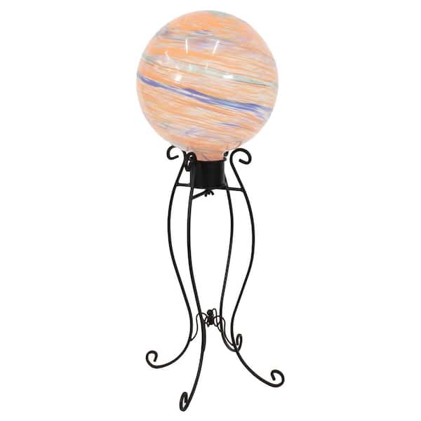 Sunnydaze Black Steel Curved Gazing Globe Stand
