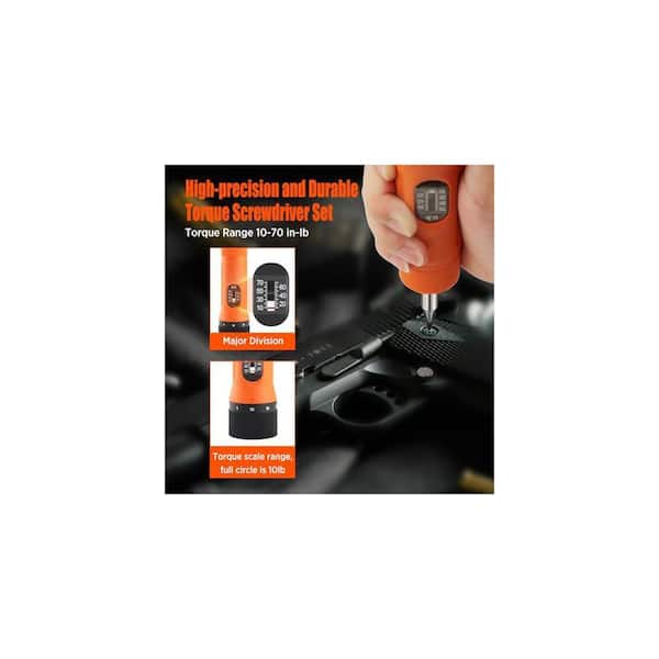 YICHUHAOXI 36-Piece Torque Screwdriver Wrench Set 1/4 in. Shank