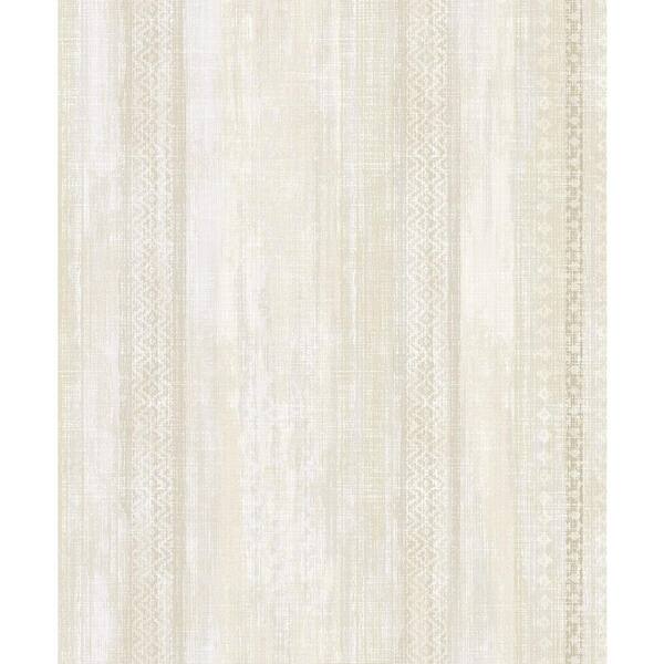 Advantage Blair Yellow Ikat Stripe Paper Strippable Roll (Covers 57.8 sq. ft.)