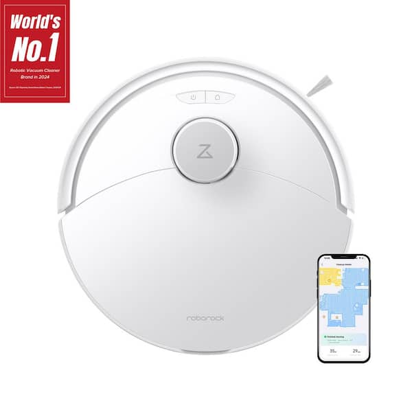 Q10 PF 13. 9In Robotic Vacuum And Mop with Smart Navigation, Bagless, Washable Filter, Multisurface in White