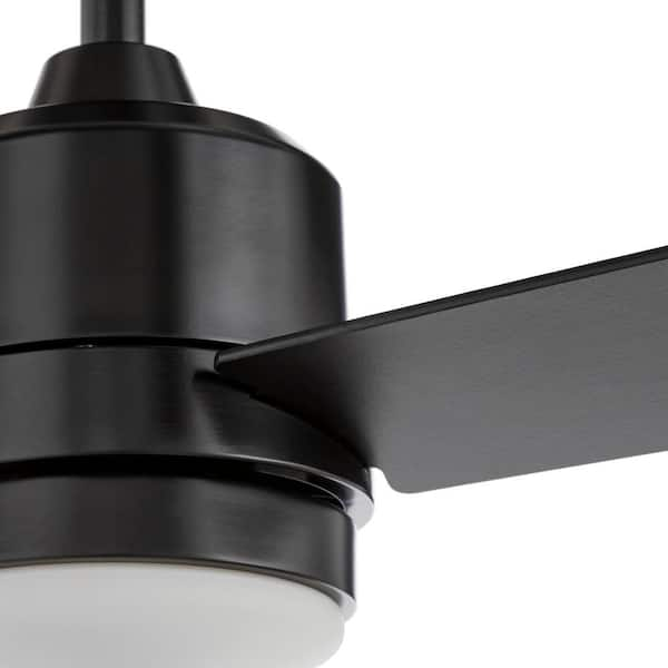 Hampton bay 52192 Castlegate 44 in. Indoor Integrated LED Black Ceiling 2024 Fan