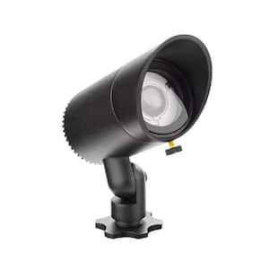 Interbeam 475 -Lumens Black Low-Voltage 12-Volt LED Outdoor Spotlight with IP66 Rating and 2700K Color Temp