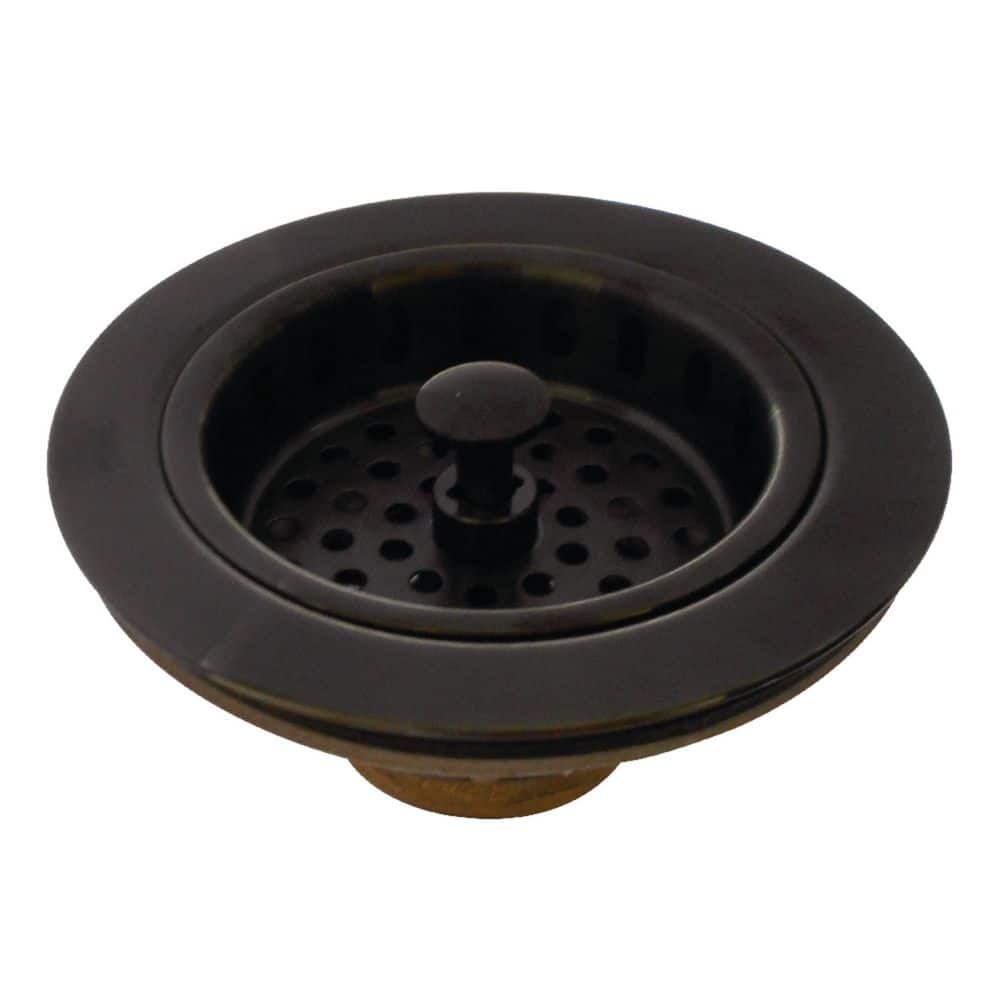 Made To Match 4.5 in. W Brass Kitchen Sink Basket Strainer in Oil Rubbed Bronze price history on PriceWatchPro