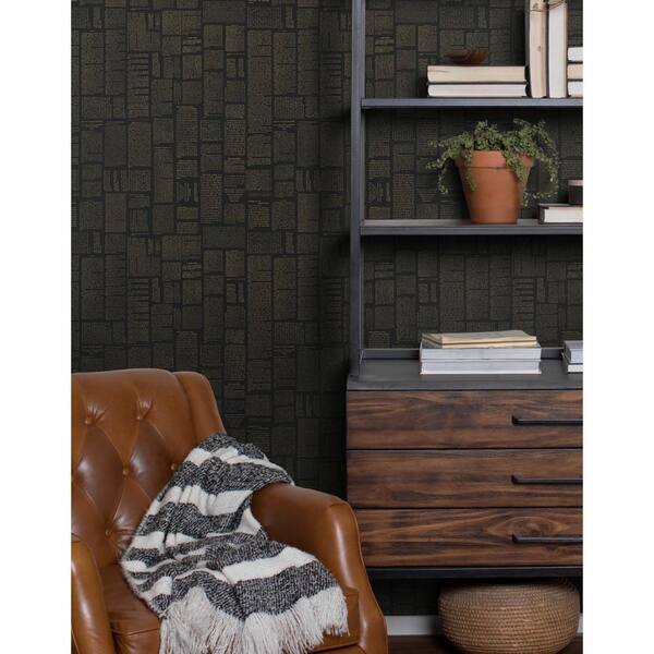Magnolia Home Woven Trellis Wallpaper - Khaki