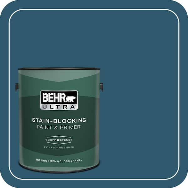 BEHR ULTRA 1 gal. #S-H-540 Quiet Storm Extra Durable Semi-Gloss Enamel Interior Paint & Primer