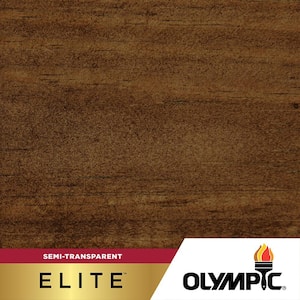 Elite 3 Gal. Dark Bark Semi-Transparent Exterior Wood Stain and Sealant in One