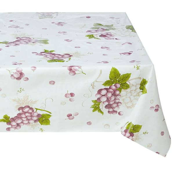 Ottomanson 55 in. x 102 in. Indoor and Outdoor Sunflower Design Table Cloth for Dining Table