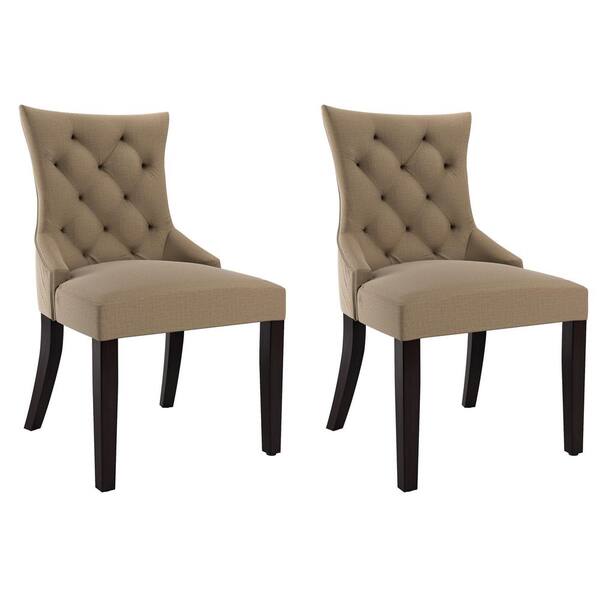 CorLiving Antonio Beige Fabric Accent Chair (Set of 2)