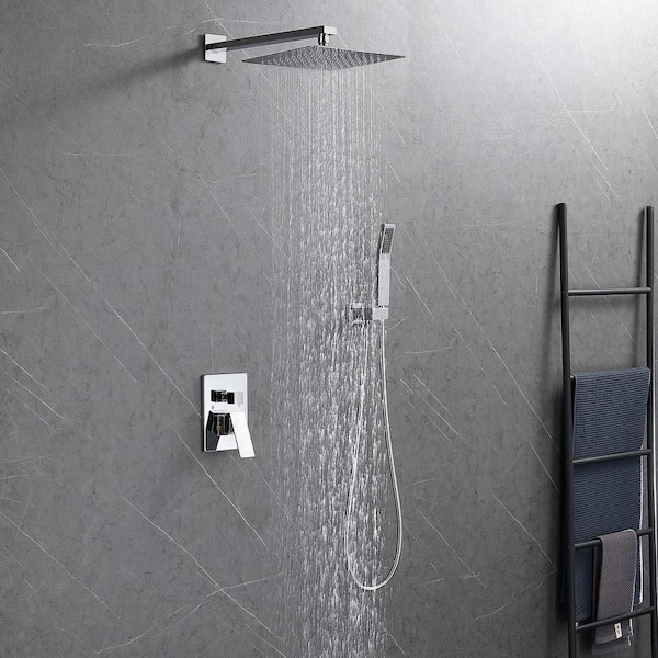 Staykiwi Single Handle 1 -Spray Shower Faucet 1.8 GPM with Pressure Balance Anti Scald in. Chrome