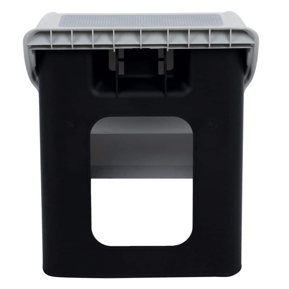 Gray Lightweight Collapsible 3-Step Pet Stairs with Non-Slip Treads