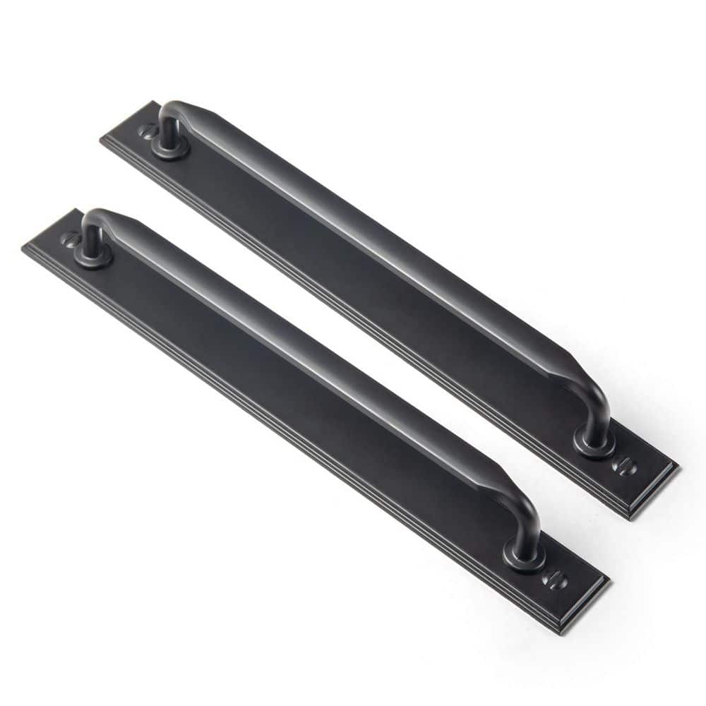 2-Pack 7-9/16 in. (192mm) Matte Black Zinc Alloy Cabinet Pull with Raised Edge Long Backplate Drawer Bar Pull price history on PriceWatchPro
