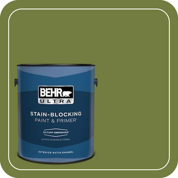 BEHR ULTRA 1 gal. Home Decorators Collection #HDC-SM16-11 Hot Dog Relish Extra Durable Satin Enamel Interior Paint & Primer