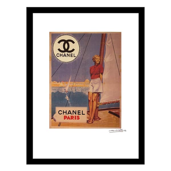 VENICE BEACH Collections Vintage Paris Sailing Scene by Fairchild Paris 1-Piece Framed Graphic Print Abstract Poster Art Print 18 in. x 14 in.