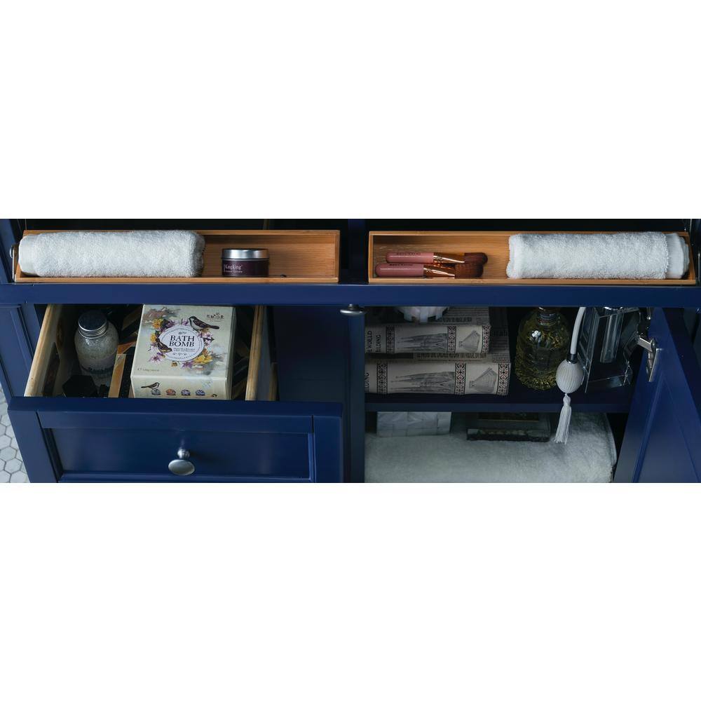 Victory Blue 35" Plywood Traditional Single Vanity Base