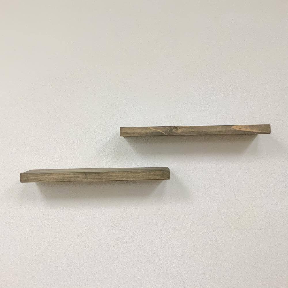 Del Hutson True Float 5.5 in. x 24 in. x 2 in. Gray Pine Floating