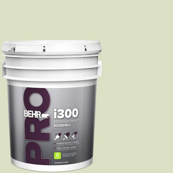 BEHR PRO 5 gal. #MQ3-47 Airy Green Eggshell Interior Paint