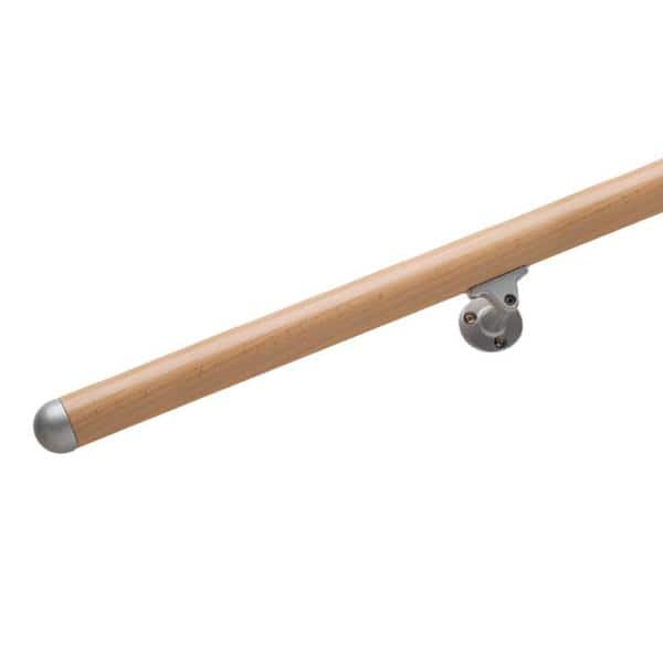 Dolle Prova PA3 79 in. x 1-1/2 in. Unfinished Beech Wood Handrail 55011 -  The Home Depot