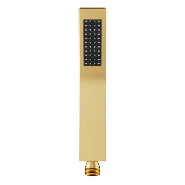 Zenith Rain 1-Spray Wall Mount Handheld Shower Head 1.8 GPM in Brushed Gold