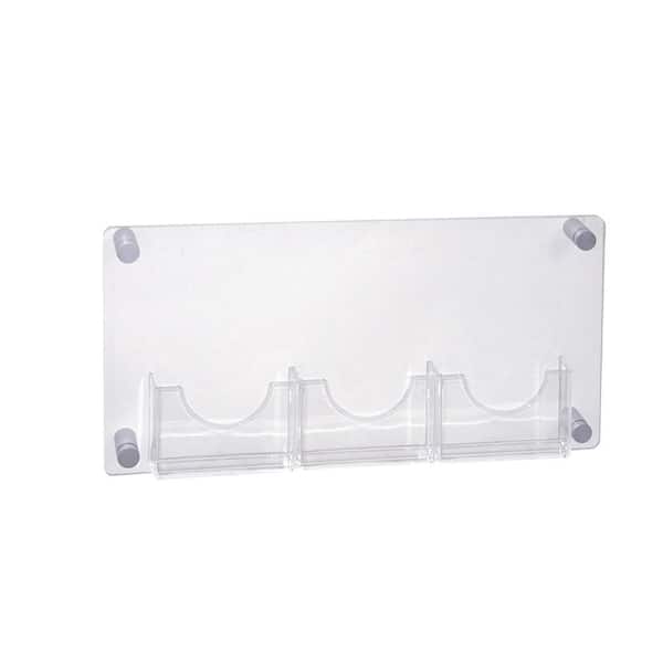 3-Pocket Bifold Wall Mount Standoff Brochure Holder