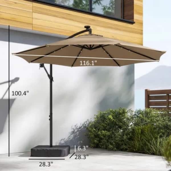 brown jordan patio umbrellas Set Of 6 Brown Jordan Aegean Arm And Swivel Chairs, Round Table And Umbrella  #1551475