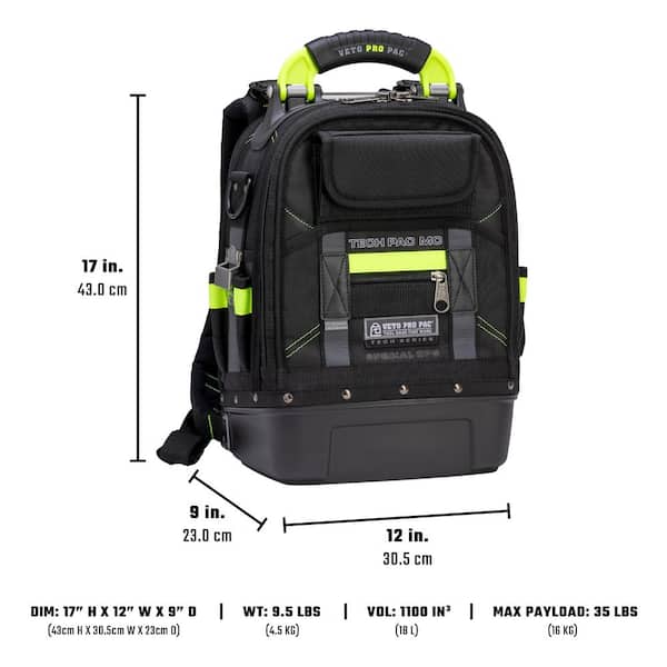 VETO PRO PAC 12 in. TECH PAC MC Special Ops Small Tool Backpack 