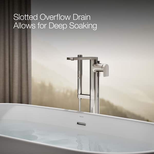 KOHLER Ceric 60 in. x 29 in. Freestanding Deep Soaking Acrylic