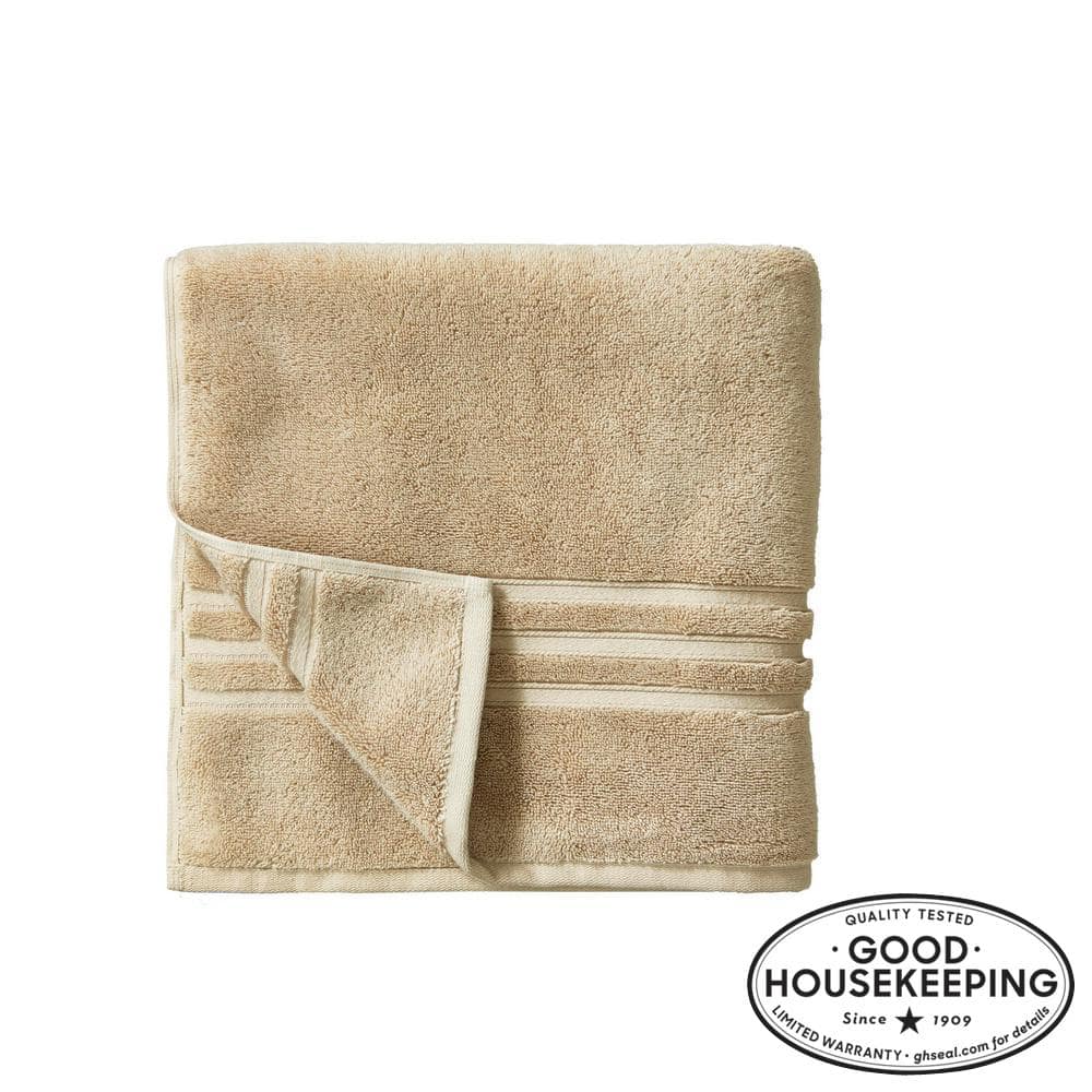 Home Decorators Collection Turkish Cotton Ultra Soft Khaki Bath Towel ...