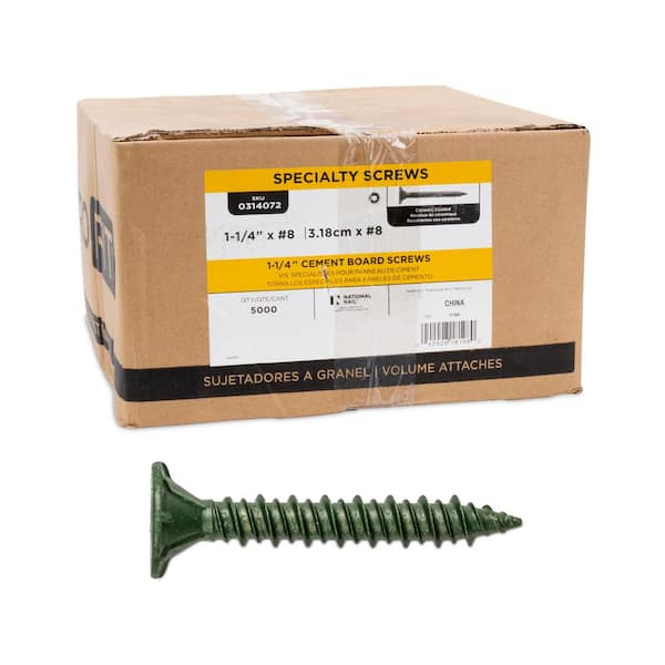 PRO-FIT #8 x 1-1/4 in. Flat Head Star Drive Cement Board Screws (5000-Pack)