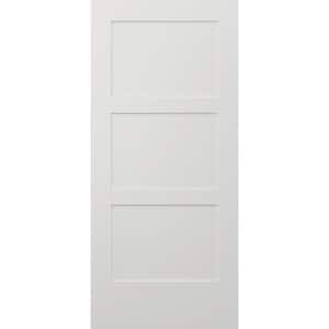 36 in. x 80 in. Birkdale White Paint Smooth Hollow Core Molded Composite Interior Door Slab