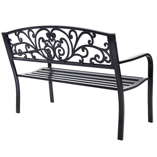 Unbranded 50 in. Park Metal Outdoor Bench