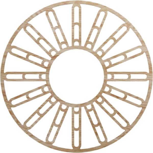 Ekena Millwork 0.25 in. x 40 in. x 40 in. Wood Medallion Moulding