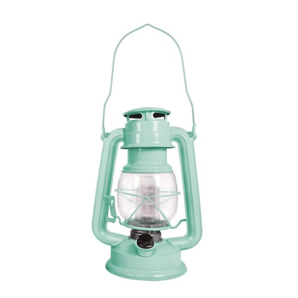 Northpoint 150-Lumen Vintage Sea Mist Battery Operated 12 LED Lantern  190615 - The Home Depot