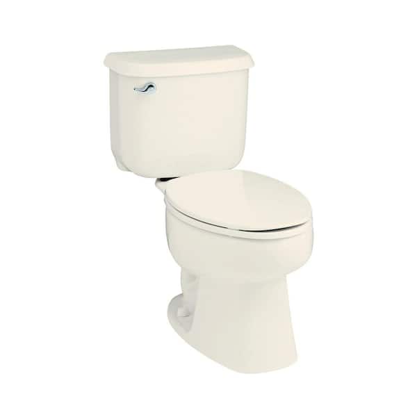 STERLING Windham 2-piece 1.28 GPF High-Efficiency Round Toilet in Biscuit