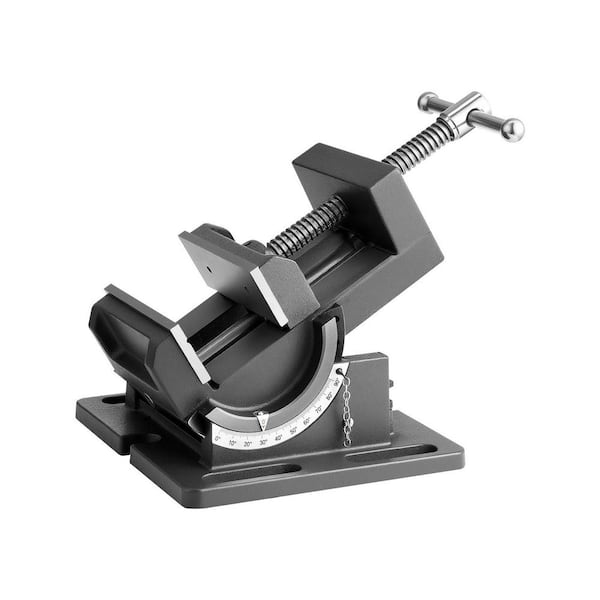 1-Piece Tilting Vise, 4.25 in. Jaw Width, Portable Drill Press Bench Vise, 0-90° Adjustable Tilt, Durable Cast Iron